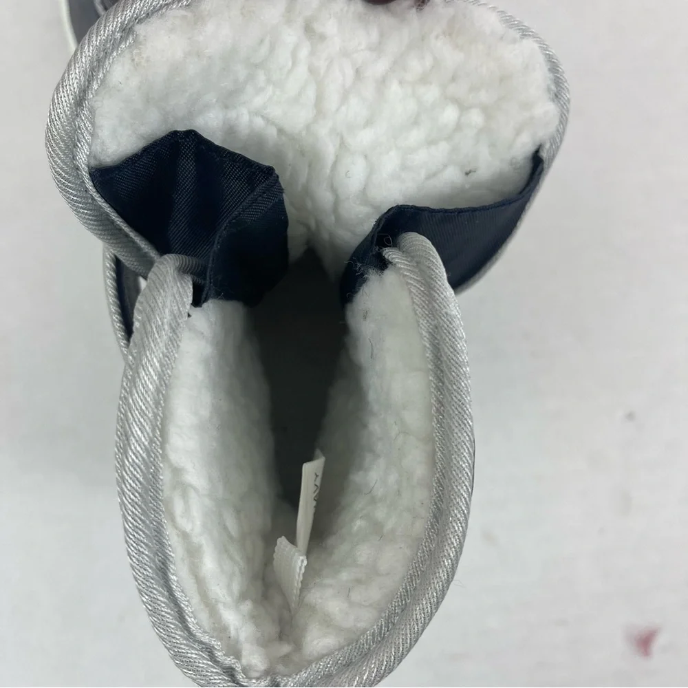 Tundra Snow Navy Blue Cold Weather Teddy Winter Boots Unisex‎ Size 5